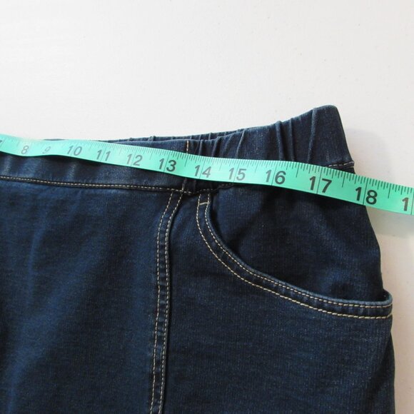 Quacker Factory Dreamjeannes Pull On Cargo Pocket Skort with Rhinestone Large - Picture 11 of 16